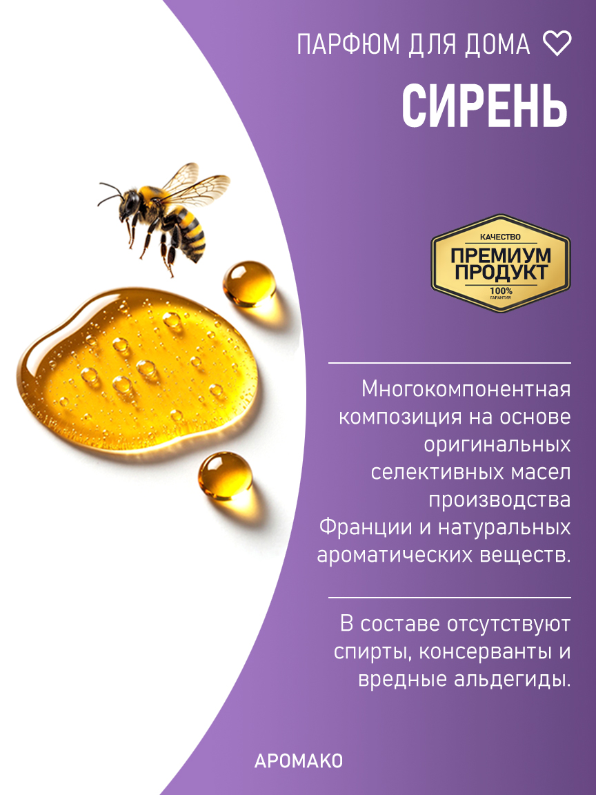 Спрей для дома и текстиля «Сирень», 50 мл