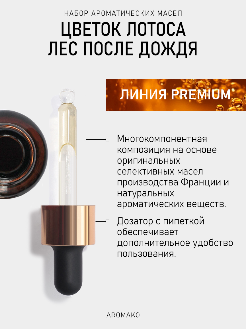Подарочный набор аромамасел «Лес После Дождя», 2 × 10 мл