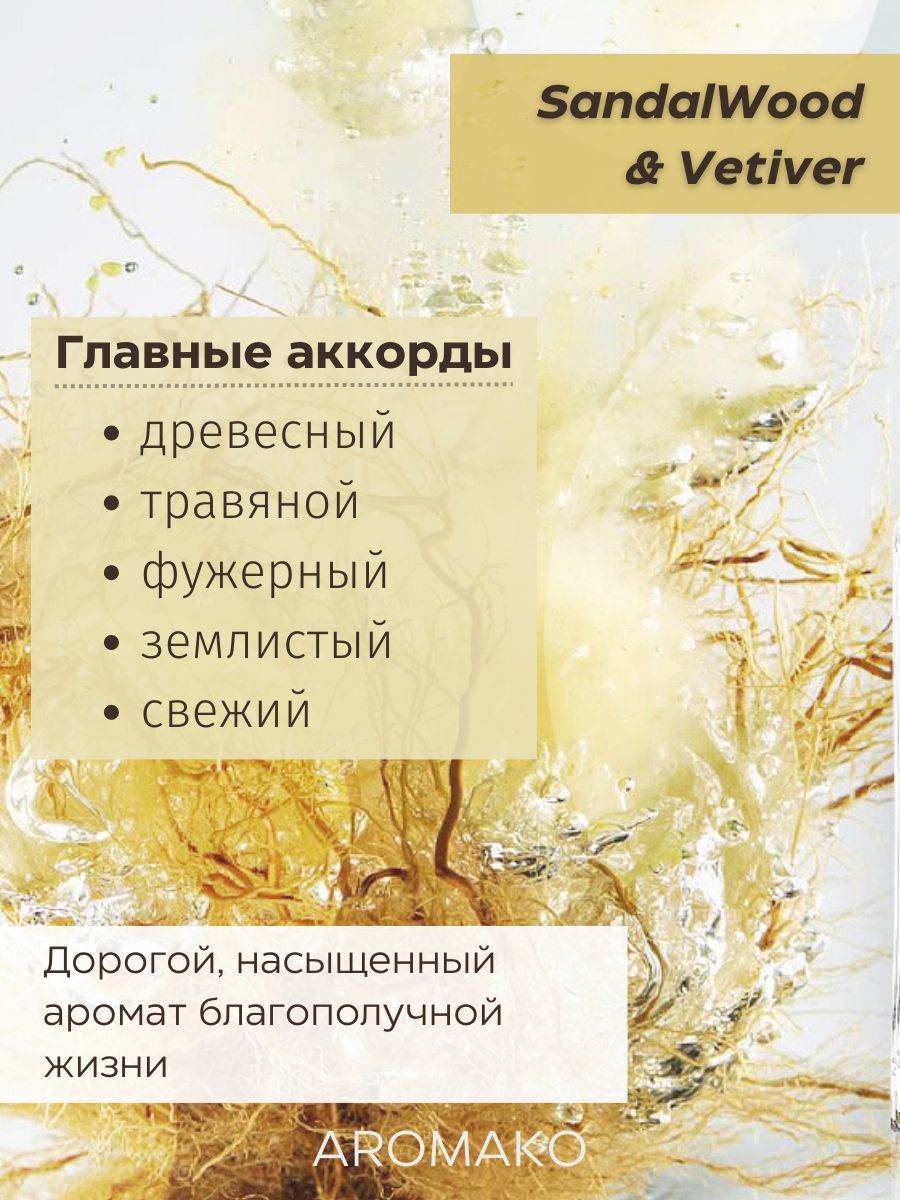 Аромадиффузор «Sandalwood & Vetiver Сандал Ветивер», 50 мл