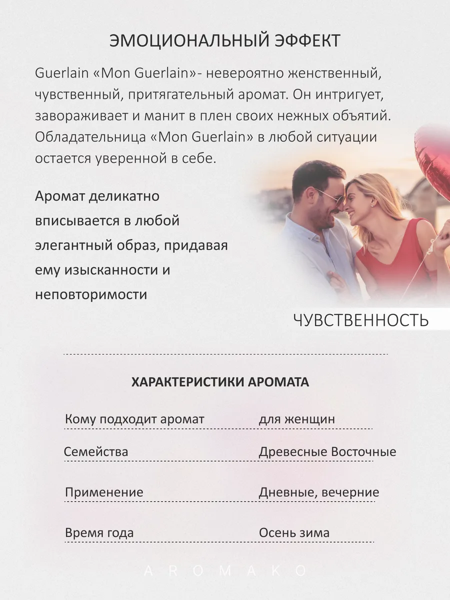 Масляные духи — по мотивам Mon Guerlain, 3 мл