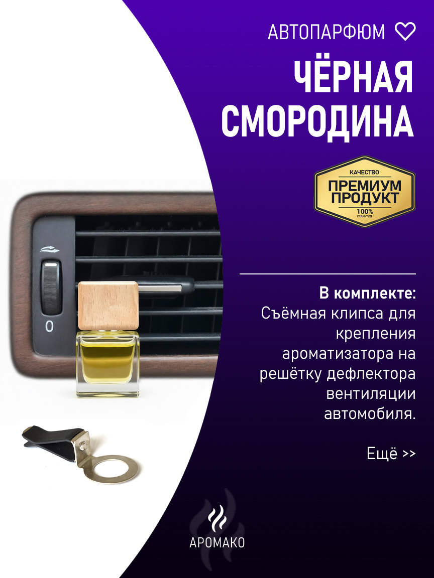 Подвесной автопарфюм «Чёрная Смородина» — 8 мл
