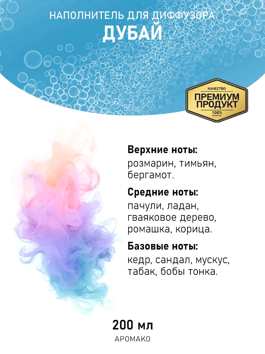 Рефил для диффузора «Дубай», 200 мл