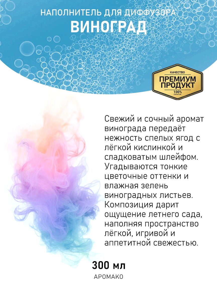 Рефил для диффузора «Виноград», 300 мл