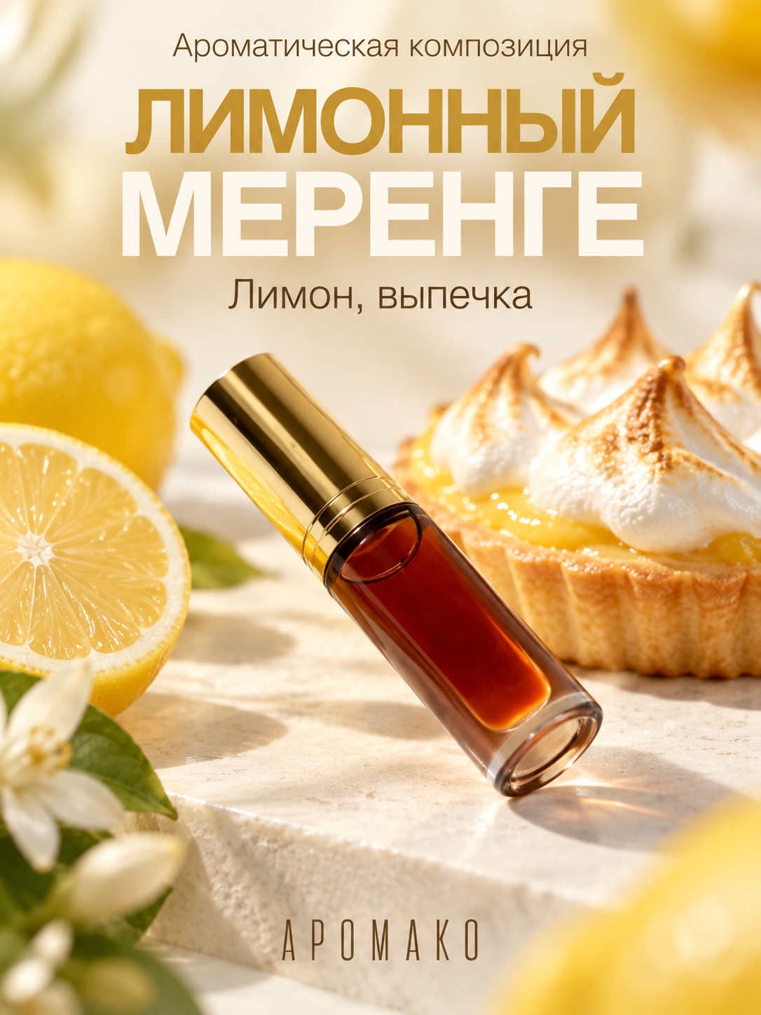 Масляные духи — Лимонный меренге, 3 мл