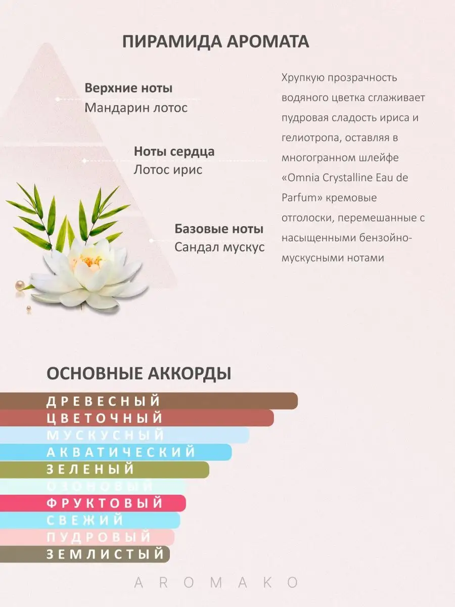 Парфюм — по мотивам по мотивам Omnia Crystalline, 15 мл