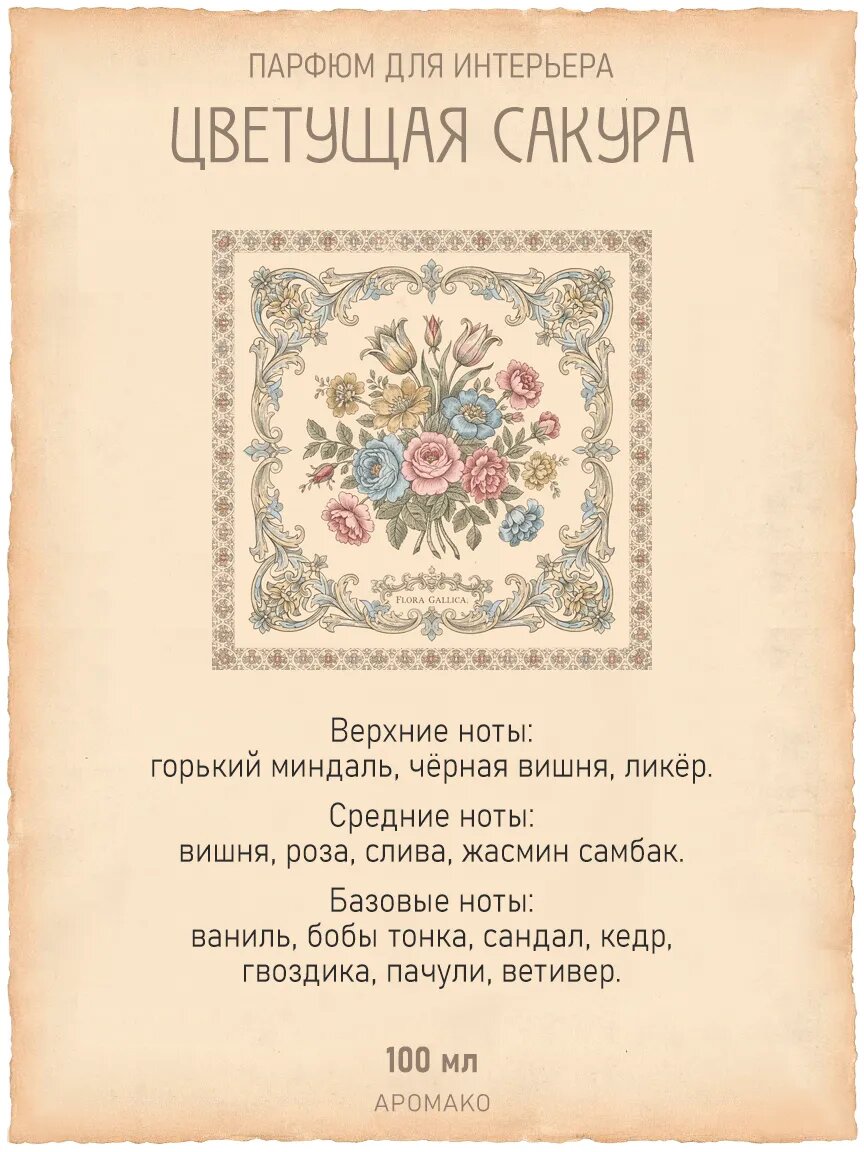 Спрей для дома AromaKo «Цветущая Сакура», 100 мл Premium