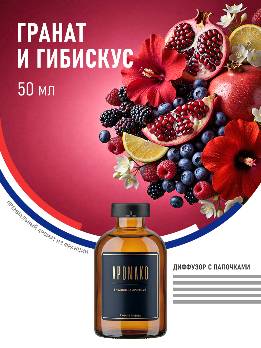 Аромадиффузор «Гранат и Гибискус», 50 мл