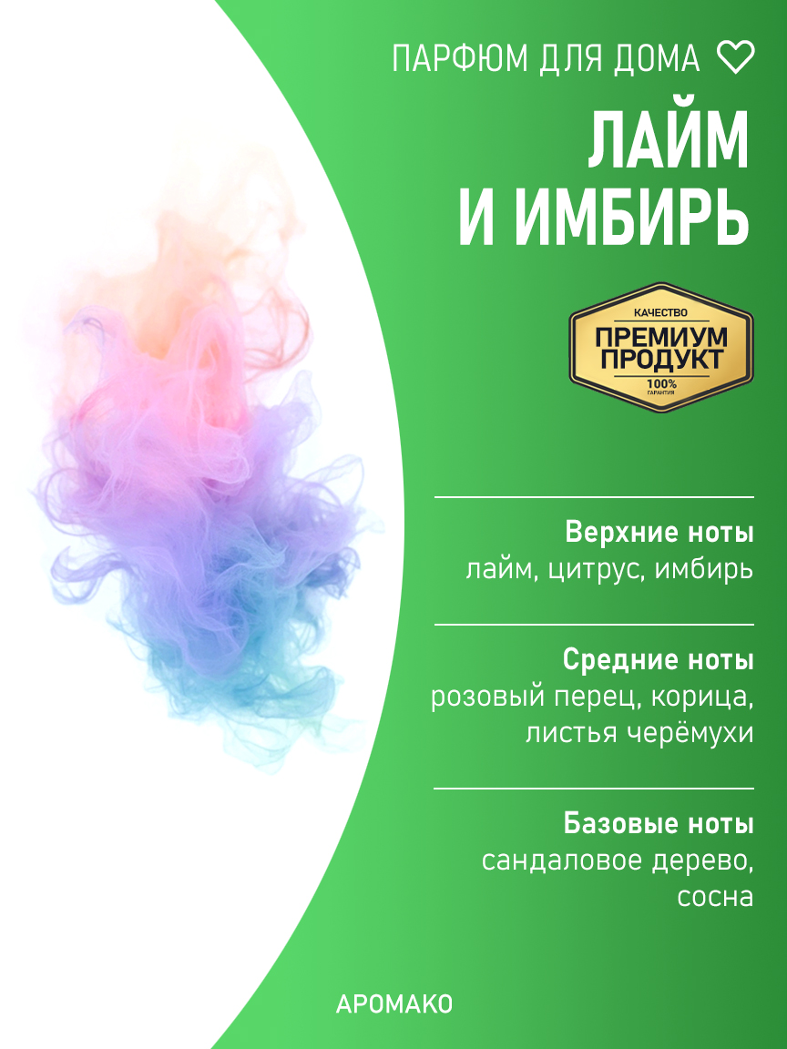 Спрей для дома и текстиля «Лайм и Имбирь», 100 мл