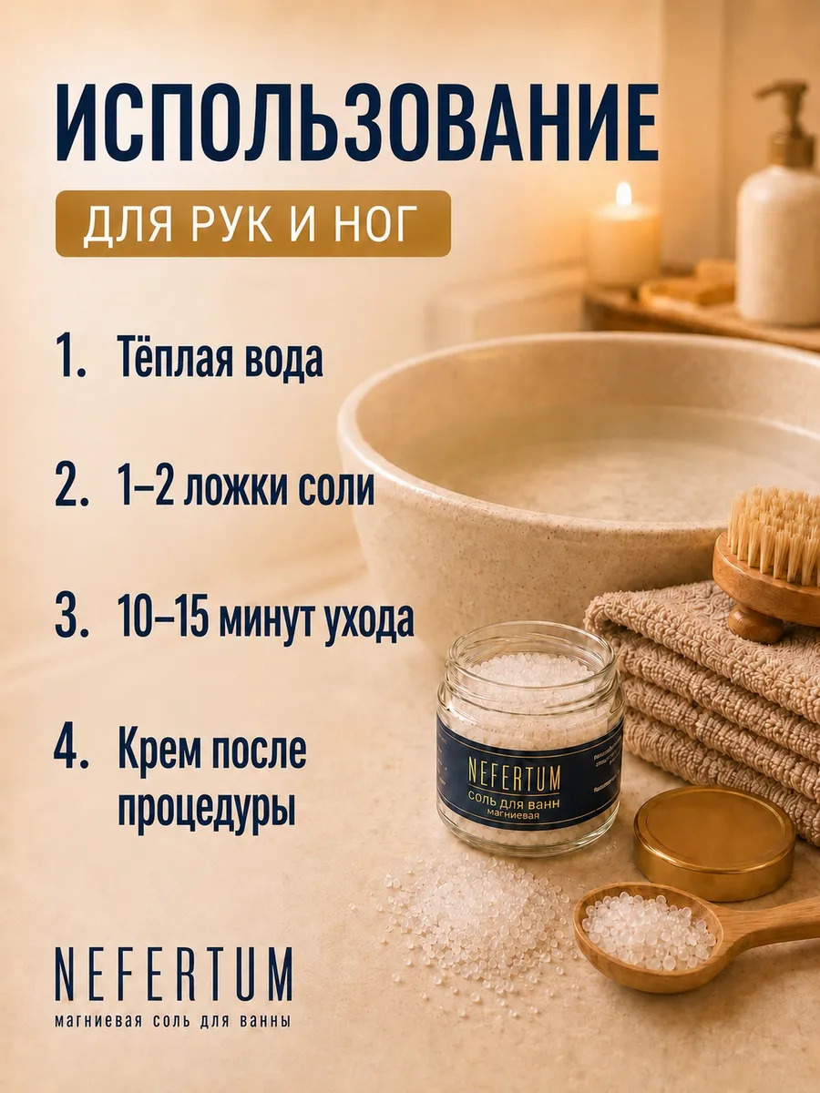 Магниевая соль Эпсом для ванны подарочный набор 4х100 г