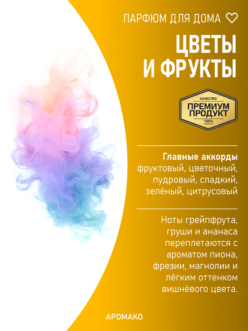 Спрей для дома и текстиля «Цветы и Фрукты», 200 мл