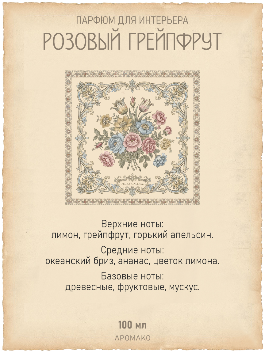 Спрей для дома и текстиля «Розовый Грейпфрут», 100 мл