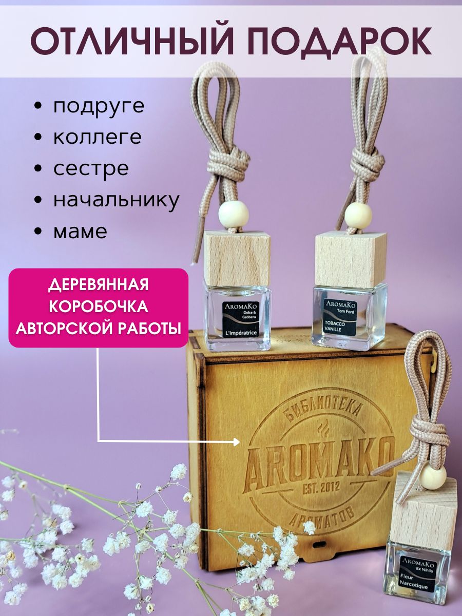 Набор подвесного автопарфюма «L'Imperatrice, Tobacco-Vanille, Fleur Narcotique», 3 × 8 мл