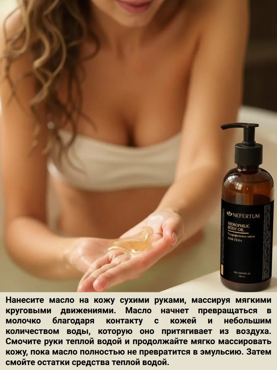 Гидрофильное масло для душа, анти-акне