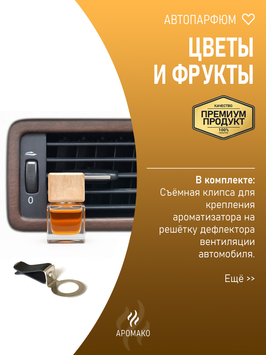 Подвесной автопарфюм «Цветы И Фрукты» — 8 мл