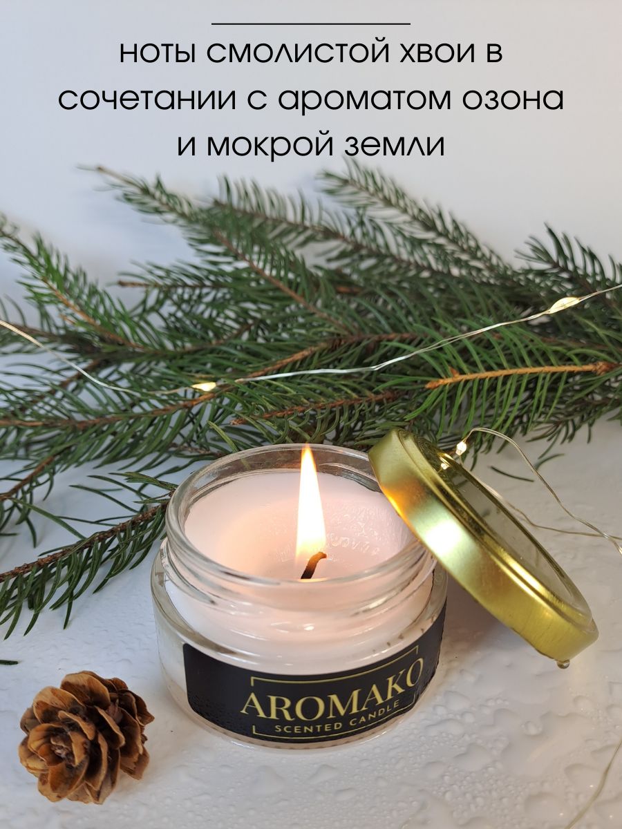 Аромасвеча AromaKo «Лес после дождя», 50 г