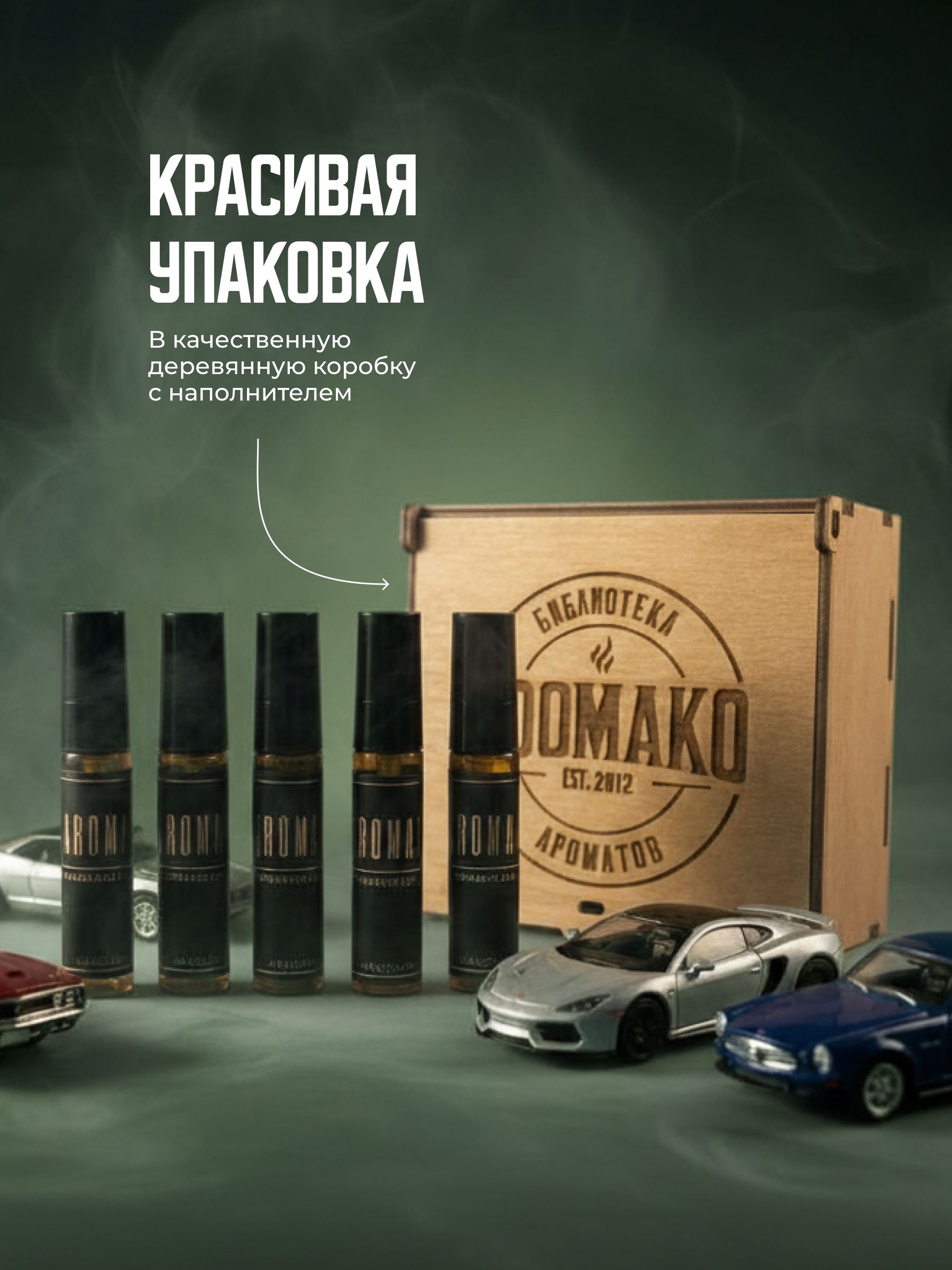 Набор миниатюр автопарфюма-спрея «Коллекция ароматов», 5 × 5 мл