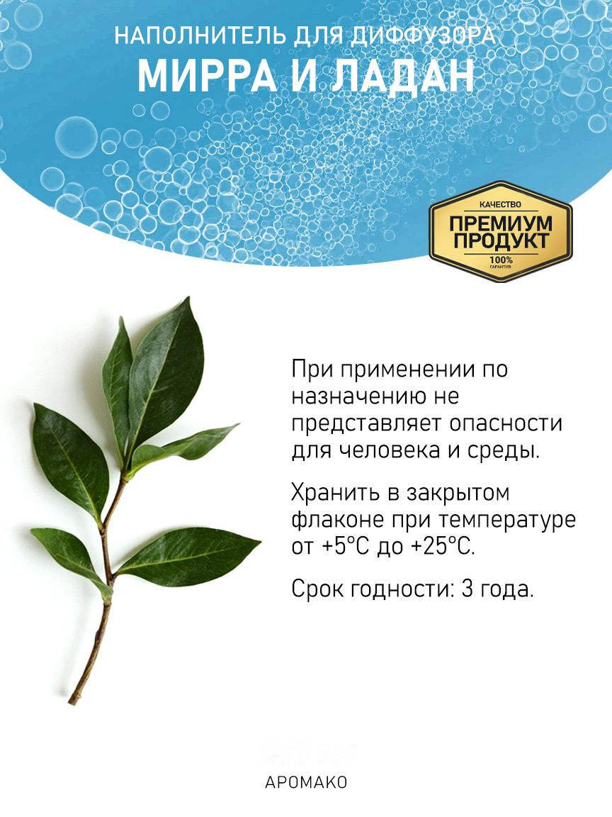 Рефил для аромадиффузора «Мирра И Ладан»
