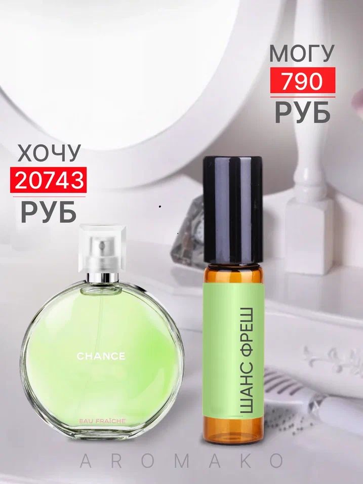 Масляные духи — по мотивам Chanel, Chance Eau Fraiche, 3 мл