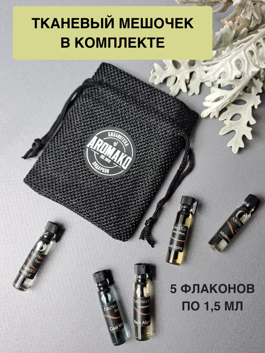 Пробники мужских духов набор 4