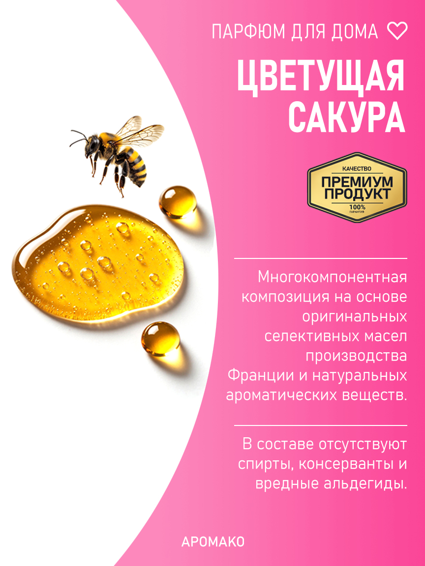 Спрей для дома и текстиля «Цветущая Сакура», 50 мл