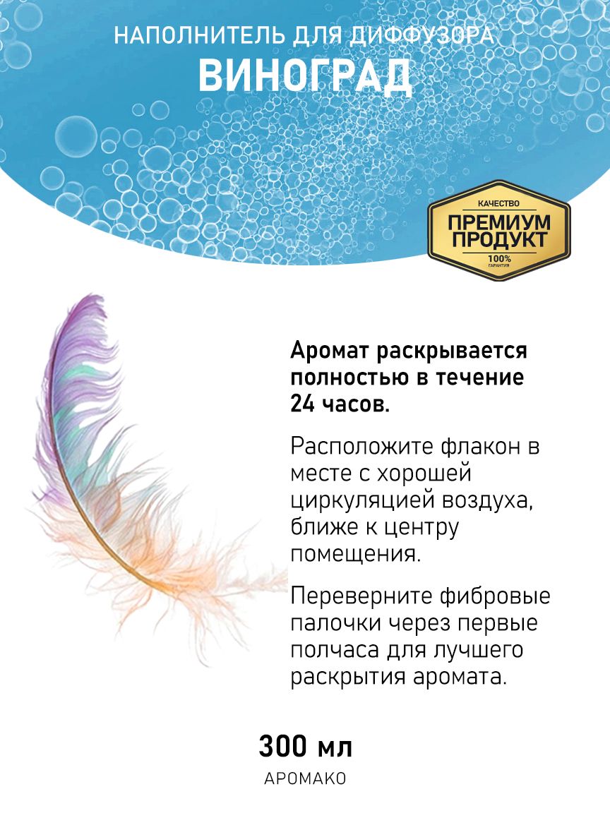 Рефил для диффузора «Виноград», 300 мл