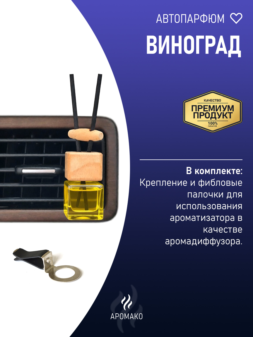 Подвесной автопарфюм «Виноград» — 8 мл