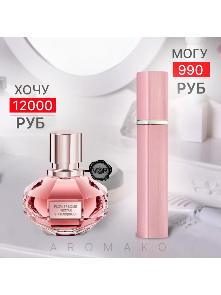 Парфюм — по мотивам ПО МОТИВАМ ФЛАУЭРБОМБ FLOWERBOMB NECTAR, 15 мл