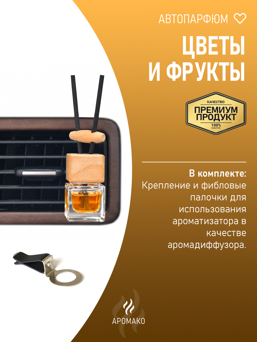 Подвесной автопарфюм «Цветы И Фрукты» — 8 мл
