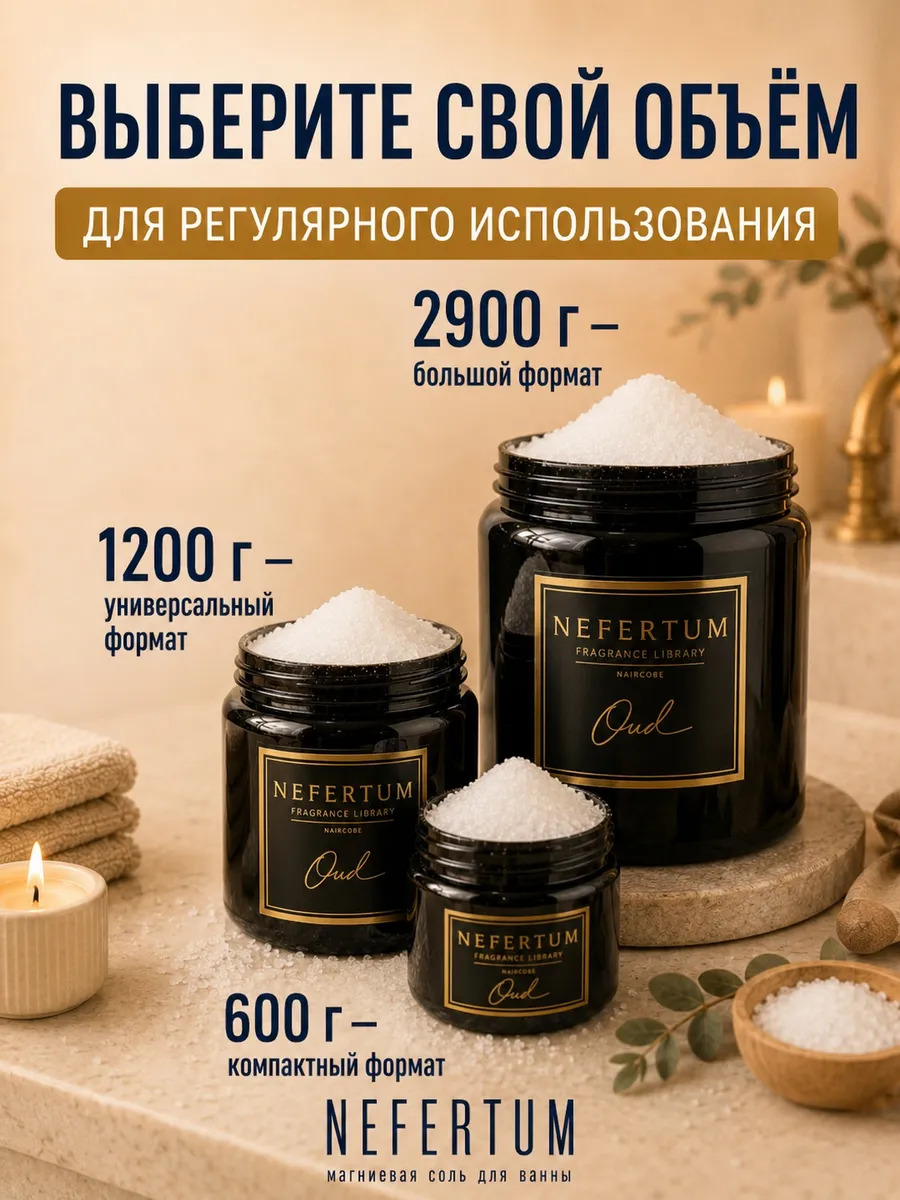 Магниевая соль Эпсом для ванны подарочный набор 4х100 г