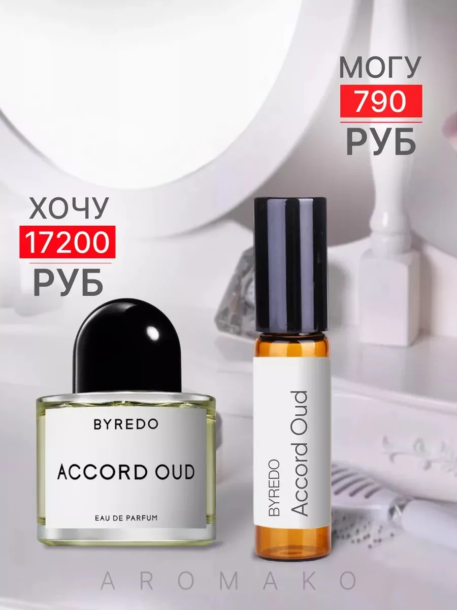 Масляные духи — по мотивам Byredo Parfums Accord Oud, 3 мл