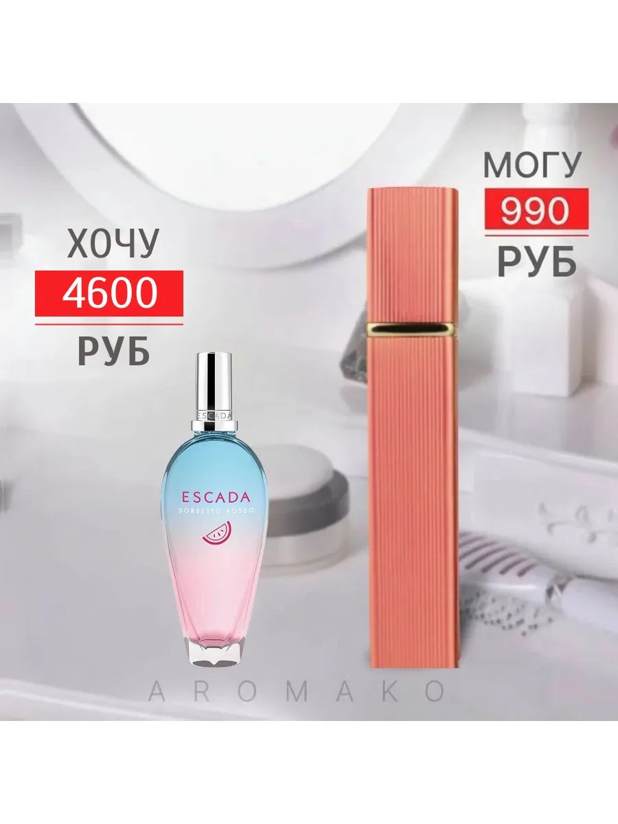 Парфюм — по мотивам по мотивам Sorbetto Rosso Escada, 15 мл