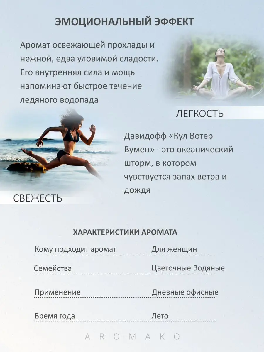 Масляные духи — по мотивам Davidoff – COOL WATER, 3 мл