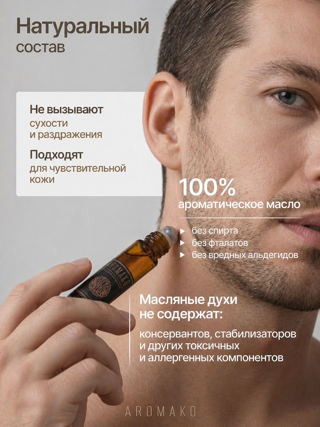 Масляные духи — по мотивам Zielinski & Rozen, Black Pepper, Amber & Neroli, 3 мл