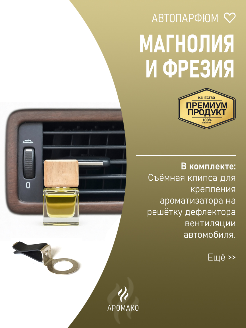 Подвесной автопарфюм «Магнолия И Фрезия» — 8 мл