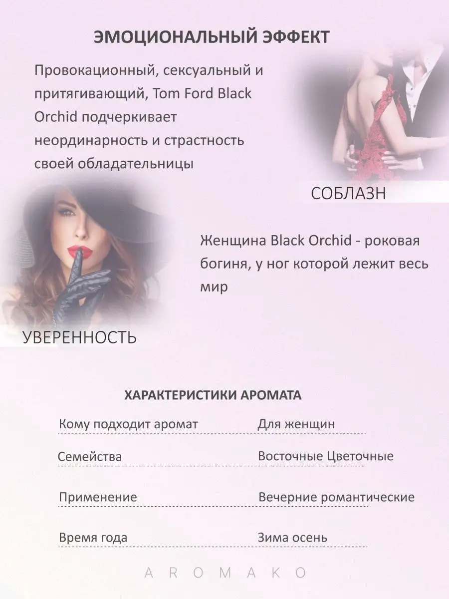 Парфюм — по мотивам по мотивам Black Orchid, 15 мл