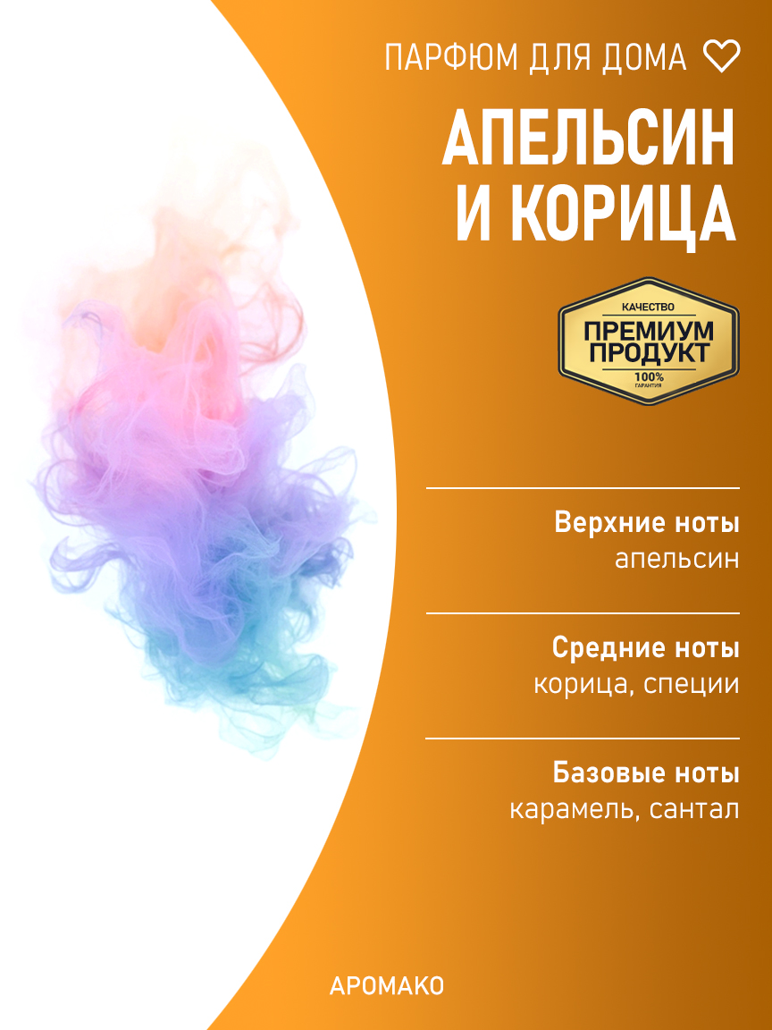 Спрей для дома и текстиля «Апельсин и Корица», 200 мл