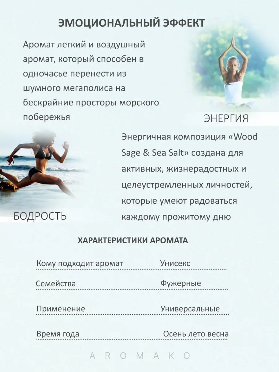 Парфюм — по мотивам ПО МОТИВАМ WOOD SAGE & SEA SALT, 15 мл