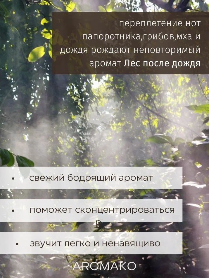 Подарочный набор AromaKo «Сандал и Ветивер / Лес после дождя / Coffee & Baileys»