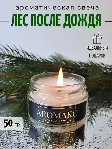 Аромасвеча AromaKo «Лес после дождя»